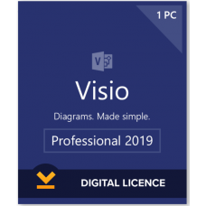Microsoft Visio 2019 Professional License – 1PC